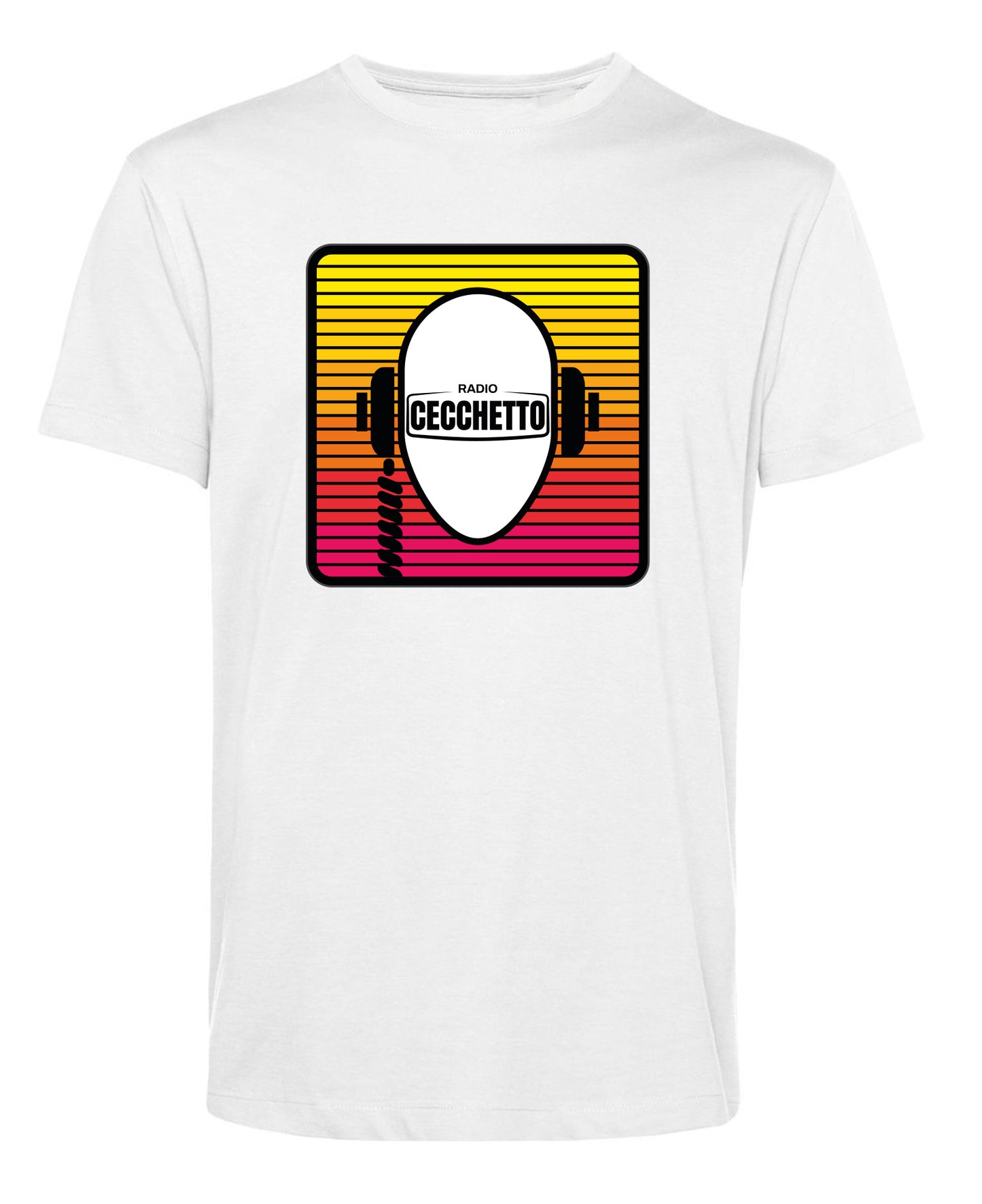 TSHIRT UOMO RADIO CECCHETTO CON LOGO MULTICOLOR RIGHE