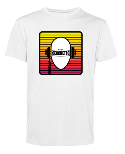 TSHIRT UOMO RADIO CECCHETTO CON LOGO MULTICOLOR RIGHE